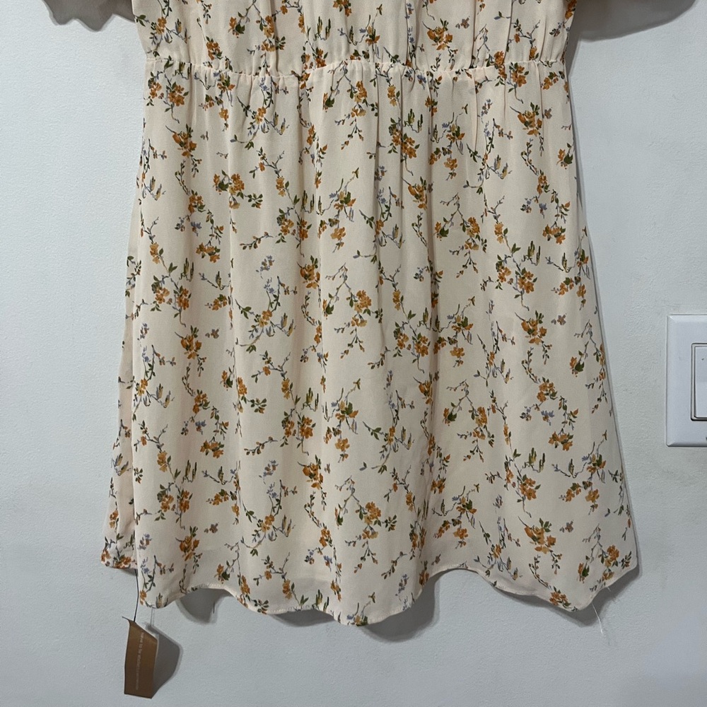 NWT Reformation Malachi Floral Mini Dress in Julius Cream Size 8 - Picture 10 of 11